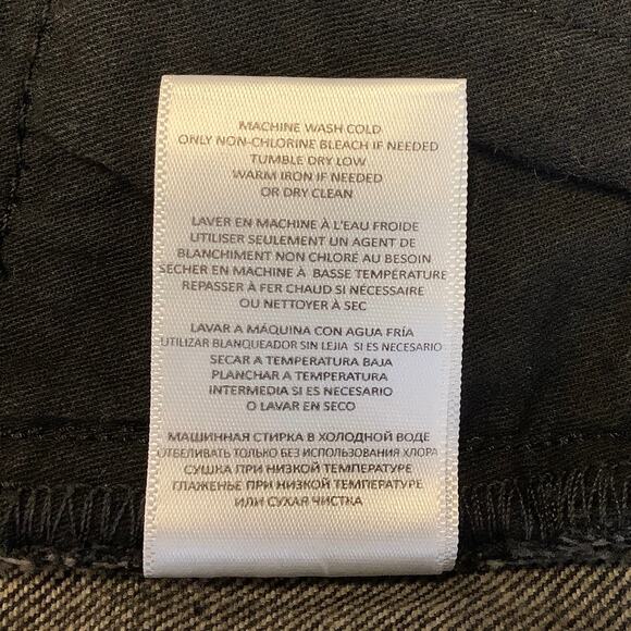 NEW! RE/DONE Size 27 Midnight Ash Denim Pencil Skirt $265 msrp Gray Jean I8-15 - Picture 9 of 10